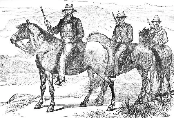 Commandant Piet Uys, of the Transvaal Mounted Volunteers, c1880