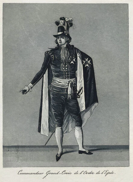 'Commandeur Grand-Croix de l'Ordre de l'Epée', 1780s. Creator: Johan Abraham Aleander. 'Commandeur Grand-Croix de l'Ordre de l'Epée', 1780s. Creator: Johan Abraham Aleander