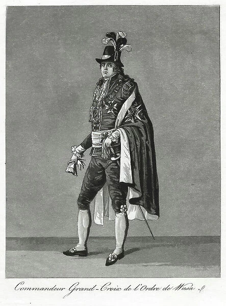 'Commandeur Grand-Croix de l'Ordre de Wasa', 1780s. Creator: Johan Abraham Aleander. 'Commandeur Grand-Croix de l'Ordre de Wasa', 1780s. Creator: Johan Abraham Aleander
