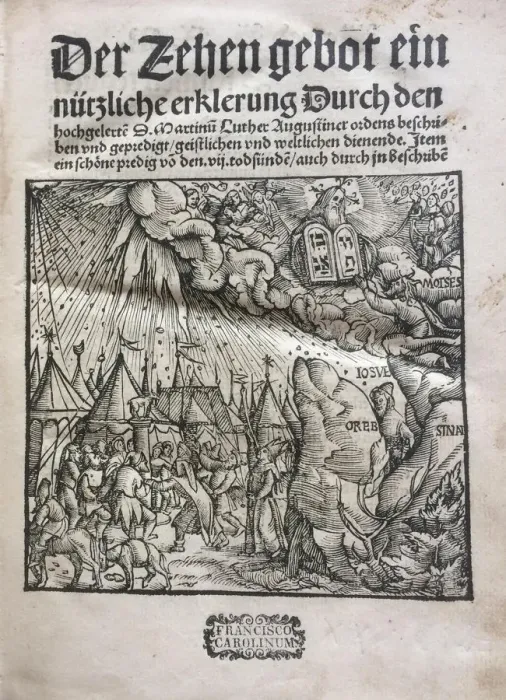 Framed Print : The Ten Commandments (Der Zehen gebot ein nutzliche erklerung... ) by Martin Luther, 1520 Framed Print : The Ten Commandments (Der Zehen gebot ein nutzliche erklerung... ) by Martin Luther, 1520
