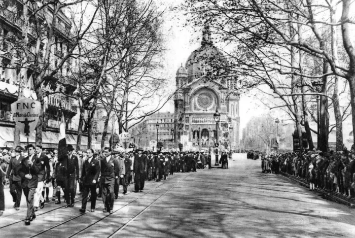 Framed Print : Commemorating Joan of Arc at the Church of St Augustin, Paris, 1931. Artist: Ernest Flammarion Framed Print : Commemorating Joan of Arc at the Church of St Augustin, Paris, 1931. Artist: Ernest Flammarion