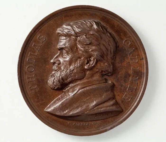 Framed Print : Commemoration Medal for Thomas Carlyle (image 2 of 5), 1875. Creator: Joseph Edgar Boehm Framed Print : Commemoration Medal for Thomas Carlyle (image 2 of 5), 1875. Creator: Joseph Edgar Boehm