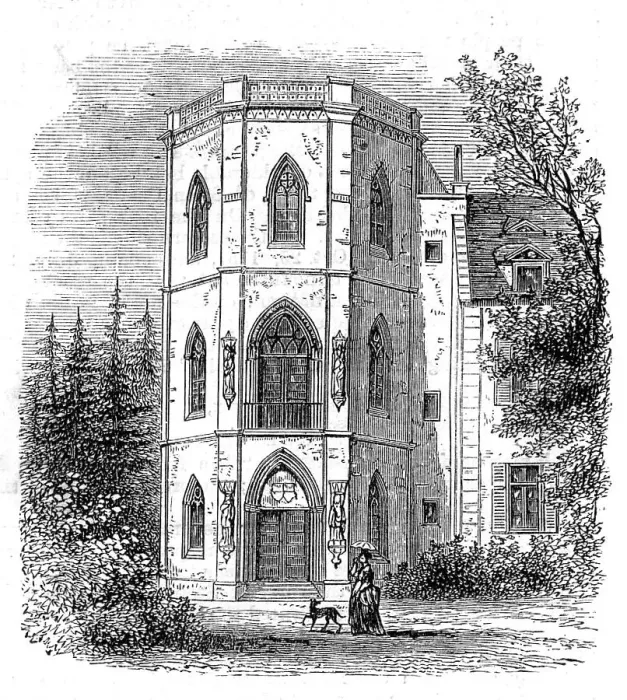 Framed Print : Commemorative Tower at the Castle of Stein, Nassau, 1872. Creator: Unknown Framed Print : Commemorative Tower at the Castle of Stein, Nassau, 1872. Creator: Unknown