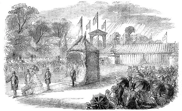 Commencement of the Salisbury and Yeovil Railway, 1856. Creator: Unknown
