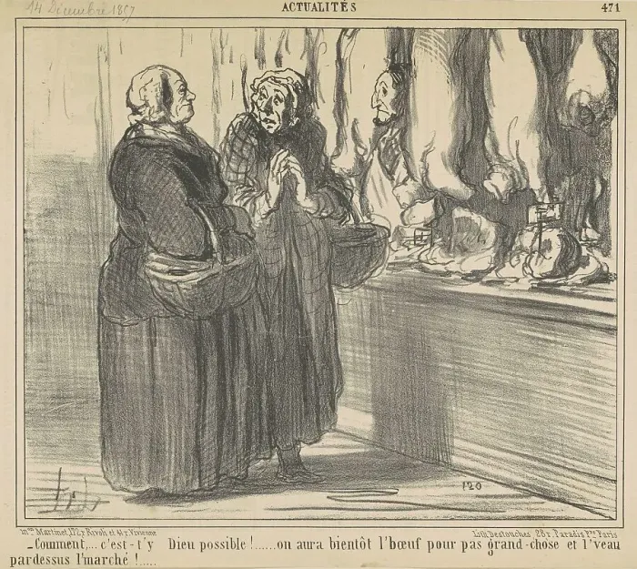 Framed Print : Comment... c'est-t'y dieu possible!... 19th century. Creator: Honore Daumier Framed Print : Comment... c'est-t'y dieu possible!... 19th century. Creator: Honore Daumier