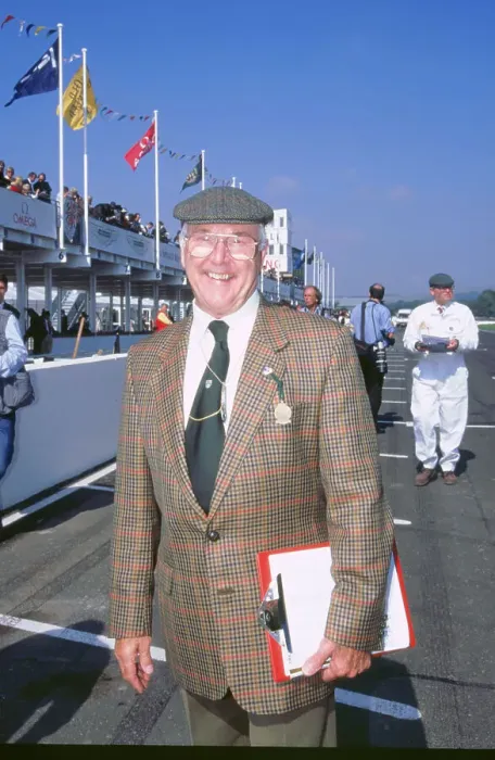 Framed Print : Commentator Murray Walker at 1998 Goodwood revival Framed Print : Commentator Murray Walker at 1998 Goodwood revival