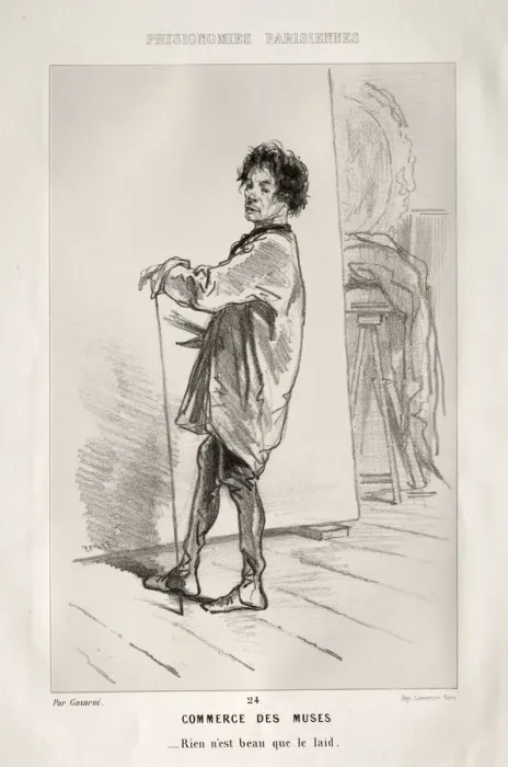 Framed Print : Commerce des Muses. Creator: Paul Gavarni (French, 1804-1866) Framed Print : Commerce des Muses. Creator: Paul Gavarni (French, 1804-1866)