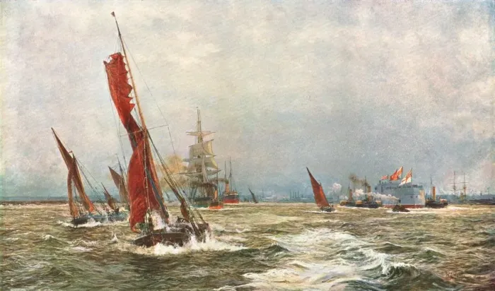 Framed Print : Commerce and Sea Power, 1898, (c1902). Creator: Unknown Framed Print : Commerce and Sea Power, 1898, (c1902). Creator: Unknown