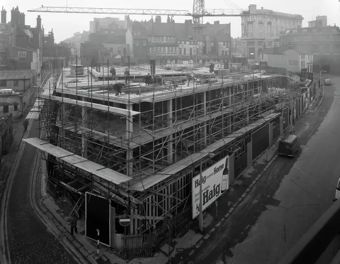 Framed Print : Commercial development on Campo Lane, Sheffield, South Yorkshire, 1968 Framed Print : Commercial development on Campo Lane, Sheffield, South Yorkshire, 1968