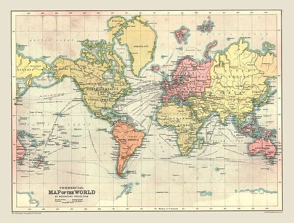 Commercial Map of the World, 1902. Creator: Unknown
