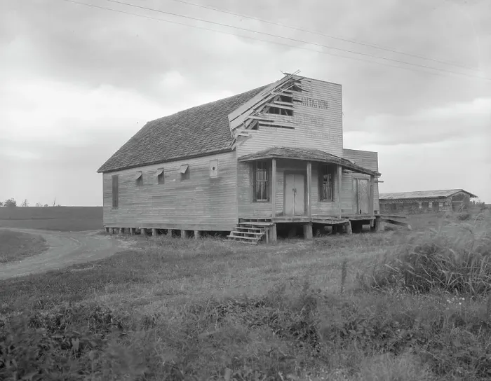 Framed Print : Commissary of the Gold Dust Plantation near Clarksdale, Mississippi, 1937. Creator: Dorothea Lange Framed Print : Commissary of the Gold Dust Plantation near Clarksdale, Mississippi, 1937. Creator: Dorothea Lange