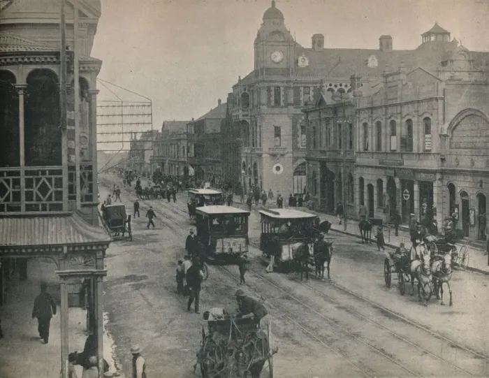 Framed Print : Commissioner Street, Johannesburg, c1900. Creator: Unknown Framed Print : Commissioner Street, Johannesburg, c1900. Creator: Unknown