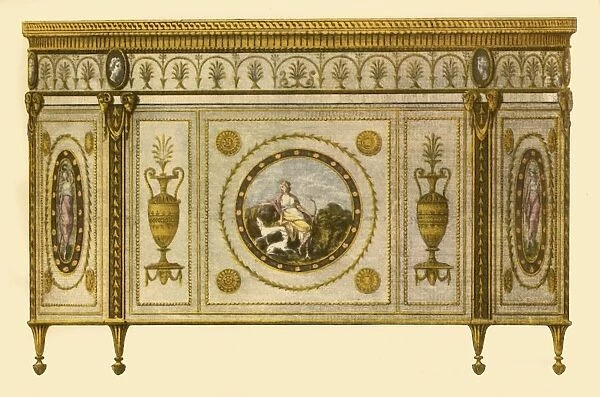 Commode designed by Robert Adam, 1770, (1946). Creator: Benedetto Pastorini