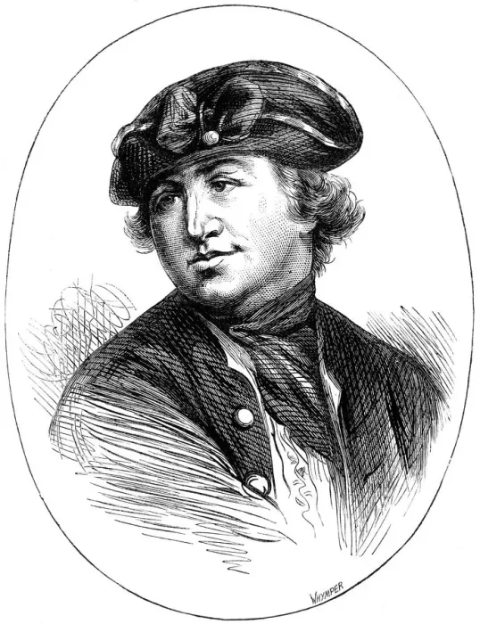 Framed Print : Commodore Robert Hopkins, American naval commander, from a print of 1776, (c1880). Artist: Whymper Framed Print : Commodore Robert Hopkins, American naval commander, from a print of 1776, (c1880). Artist: Whymper