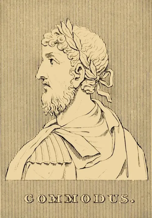 Framed Print : Commodus, (161-192 AD), 1830. Creator: Unknown Framed Print : Commodus, (161-192 AD), 1830. Creator: Unknown