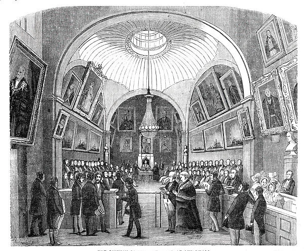 The Common Council Chamber at Guildhall, 1844. Creator: V. Arnold