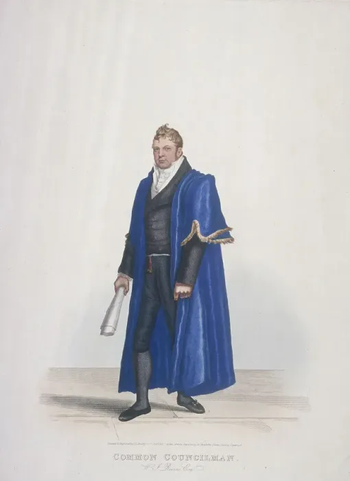 Framed Print : Common Councilman of the City of London, William John Reeves, in civic costume, 1825 Framed Print : Common Councilman of the City of London, William John Reeves, in civic costume, 1825