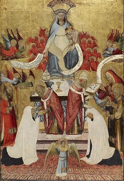 Communion and Consecration of Santa Francesca Romana, c1445. Creator: Antonio del Massaro da Viterbo