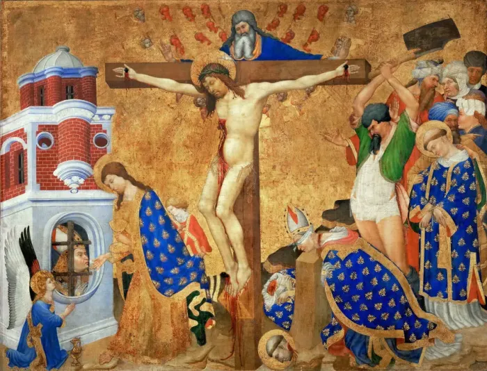 Framed Print : The Last Communion and Martyrdom of Saint Denis, 1415-1416. Artist: Bellechose, Henri (active 1415-1440) Framed Print : The Last Communion and Martyrdom of Saint Denis, 1415-1416. Artist: Bellechose, Henri (active 1415-1440)