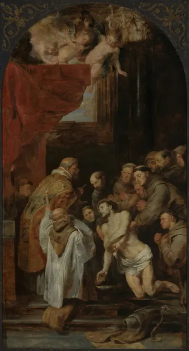 Framed Print : The Last Communion of Saint Francis of Assisi, 1619. Creator: Peter Paul Rubens Framed Print : The Last Communion of Saint Francis of Assisi, 1619. Creator: Peter Paul Rubens