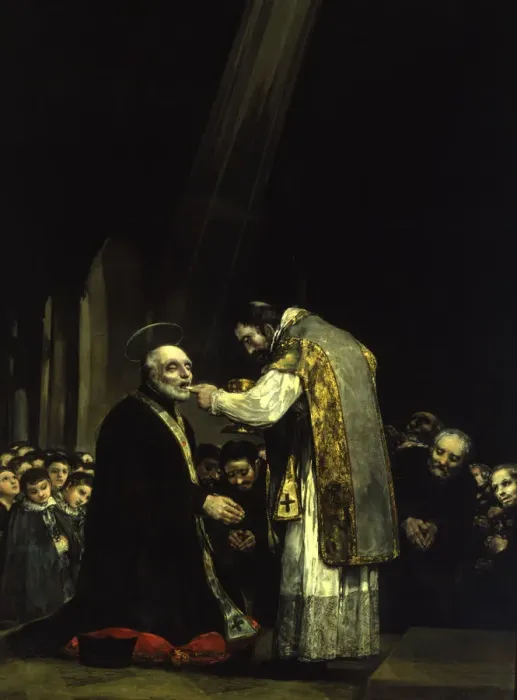 Framed Print : Last Communion of St. Joseph Calasanz by Francisco de Goya Framed Print : Last Communion of St. Joseph Calasanz by Francisco de Goya