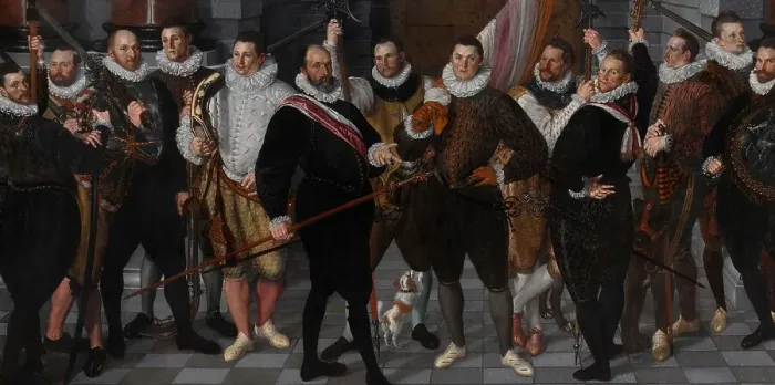 Framed Print : The Company of Captain Dirck Jacobsz Rosecrans and Lieutenant Pauw, 1588. Creator: Cornelius Ketel Framed Print : The Company of Captain Dirck Jacobsz Rosecrans and Lieutenant Pauw, 1588. Creator: Cornelius Ketel