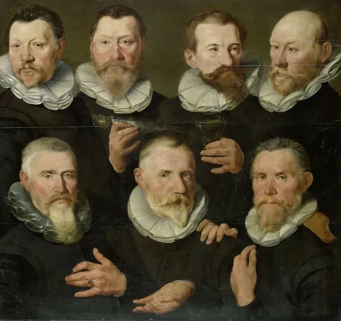 Framed Print : The Company of Captain Pieter Dircksz Hasselaer and Lieutenant Jan Gerritsz Hooft, Amsterdam, c.1595 Creator: Circle of Pieter Pietersz Framed Print : The Company of Captain Pieter Dircksz Hasselaer and Lieutenant Jan Gerritsz Hooft, Amsterdam, c.1595 Creator: Circle of Pieter Pietersz