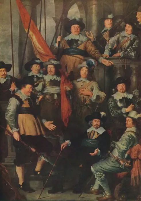 Framed Print : The Company of the Civic Guard of Amsterdam... in 1645, (1914). Creator: Govaert Flinck Framed Print : The Company of the Civic Guard of Amsterdam... in 1645, (1914). Creator: Govaert Flinck