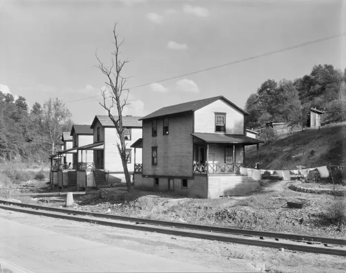 Framed Print : Company houses, Scotts Run mining camps near Morgantown, West Virginia, 1935. Creator: Walker Evans Framed Print : Company houses, Scotts Run mining camps near Morgantown, West Virginia, 1935. Creator: Walker Evans