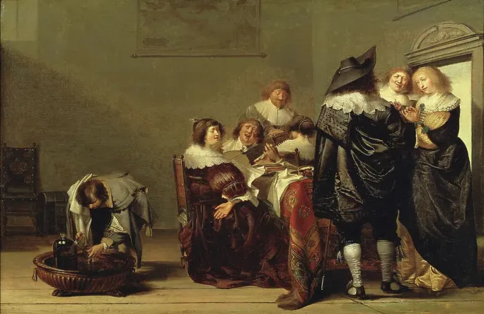 Framed Print : Company Making Music. Creator: Pieter Codde Framed Print : Company Making Music. Creator: Pieter Codde