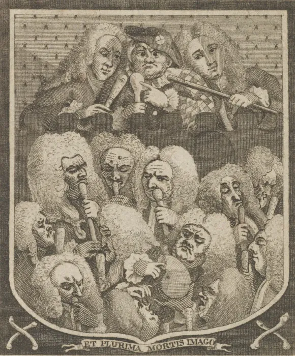 Framed Print : The Company of Undertakers, ca. 1800. Creator: Dent Framed Print : The Company of Undertakers, ca. 1800. Creator: Dent