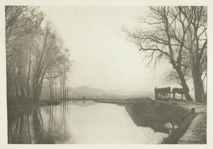 Framed Print : The Compleat Angler, 1880s. Creator: Peter Henry Emerson
