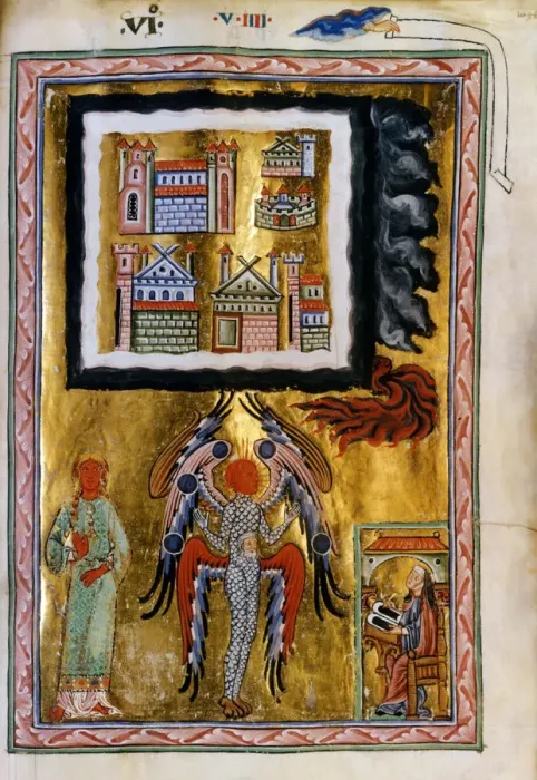 Framed Print : The Completion of the Cosmos (Vision from Liber Divinorum Operum), ca 1220-1230 Framed Print : The Completion of the Cosmos (Vision from Liber Divinorum Operum), ca 1220-1230
