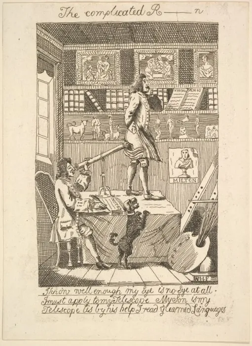 Framed Print : The Complicated R_____n, 1794 (?). Creator: Probably etched by Richard Livesay (British Framed Print : The Complicated R_____n, 1794 (?). Creator: Probably etched by Richard Livesay (British