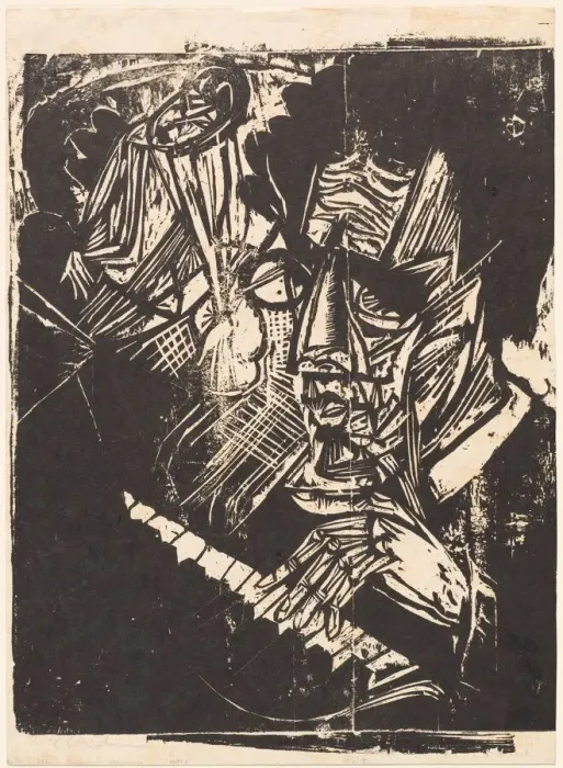 Framed Print : Composer Klemperer, 1916. Creator: Ernst Kirchner Framed Print : Composer Klemperer, 1916. Creator: Ernst Kirchner