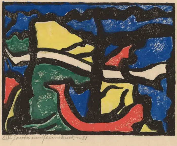 Framed Print : Composition, 1914 / 1915. Creator: Jacoba van Heemskerck van Beest Framed Print : Composition, 1914 / 1915. Creator: Jacoba van Heemskerck van Beest