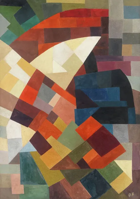 Framed Print : Composition, 1930. Creator: Freundlich, Otto (1878-1943) Framed Print : Composition, 1930. Creator: Freundlich, Otto (1878-1943)