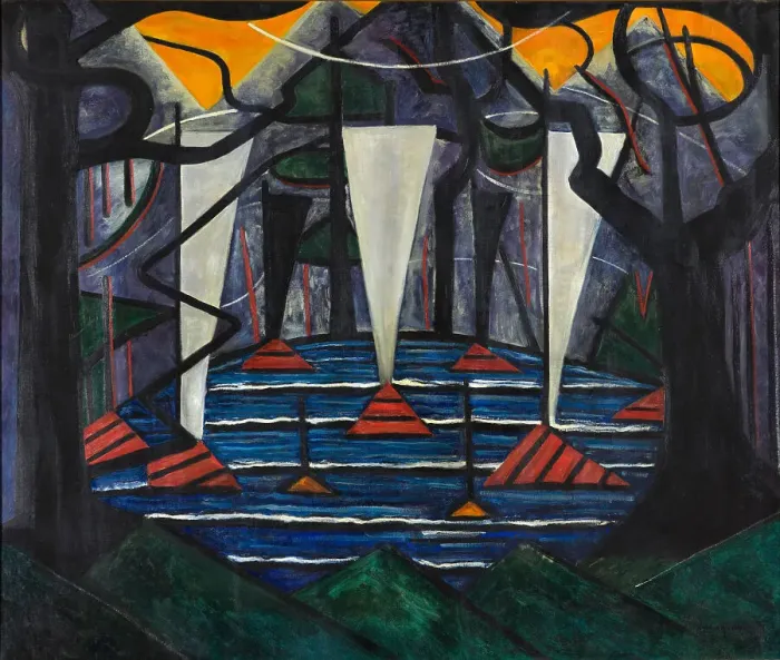 Framed Print : Composition No 23. Artist: Heemskerck van Beest, Jacoba van (1876-1923) Framed Print : Composition No 23. Artist: Heemskerck van Beest, Jacoba van (1876-1923)