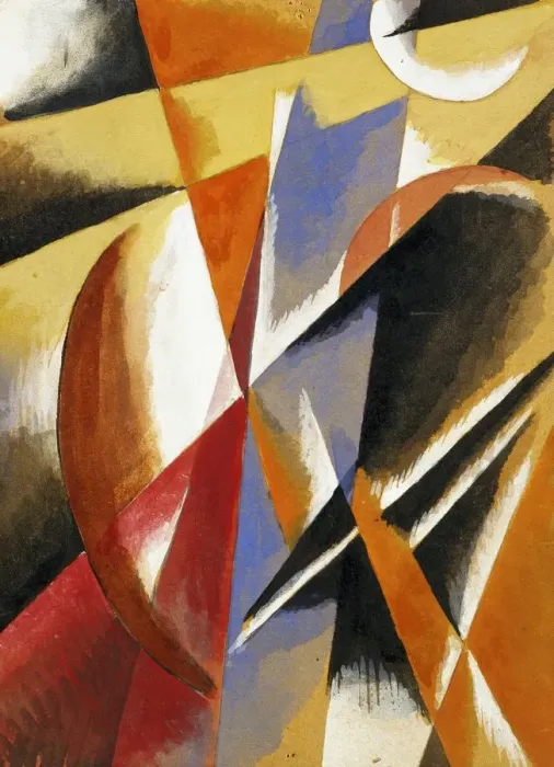 Framed Print : Composition. Artist: Popova, Lyubov Sergeyevna (1889-1924)