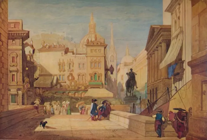 Framed Print : Composition Called Toledo, 1923. Artist: John Sell Cotman Framed Print : Composition Called Toledo, 1923. Artist: John Sell Cotman