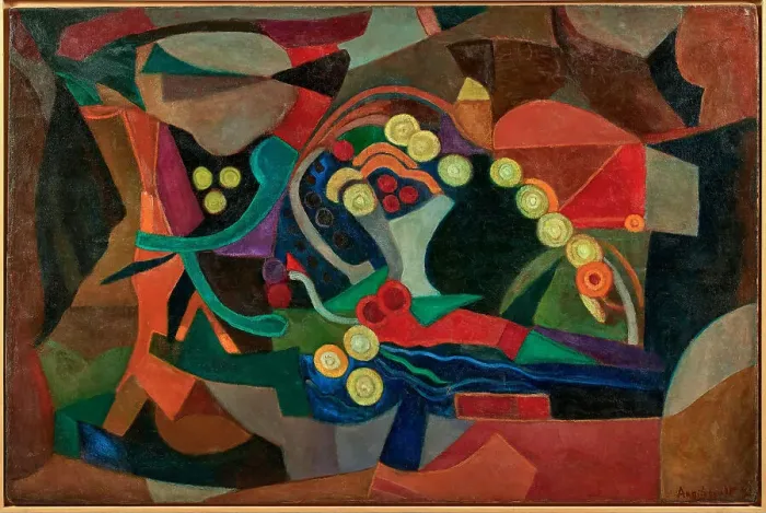 Framed Print : Composition. Creator: D'Oettingen (François Angiboult); Hélène (1887-1950) Framed Print : Composition. Creator: D'Oettingen (François Angiboult); Hélène (1887-1950)