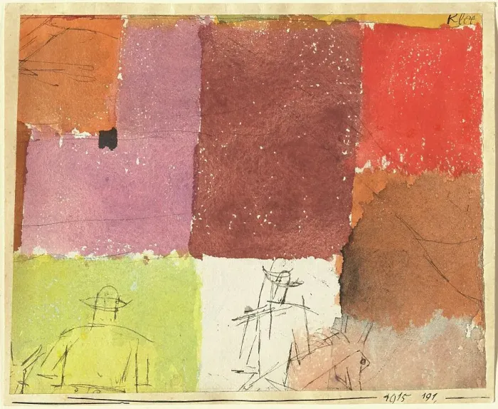 Framed Print : Composition with Figures, 1915. Creator: Paul Klee Framed Print : Composition with Figures, 1915. Creator: Paul Klee