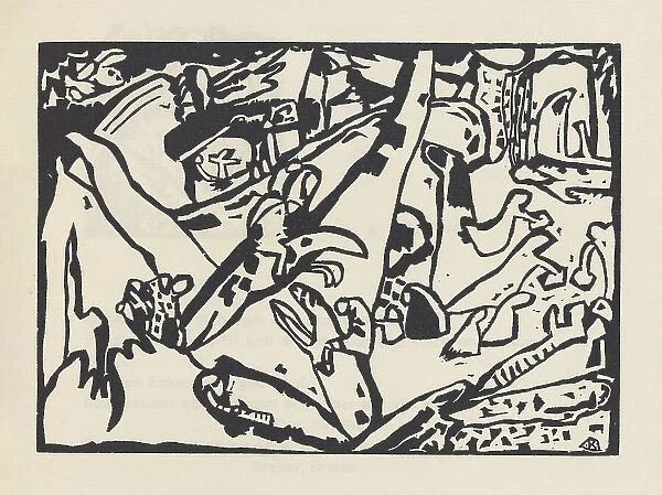 Composition II (Komposition II). From Klänge (Sounds), 1913. Creator: Kandinsky, Wassily Vasilyevich (1866-1944)
