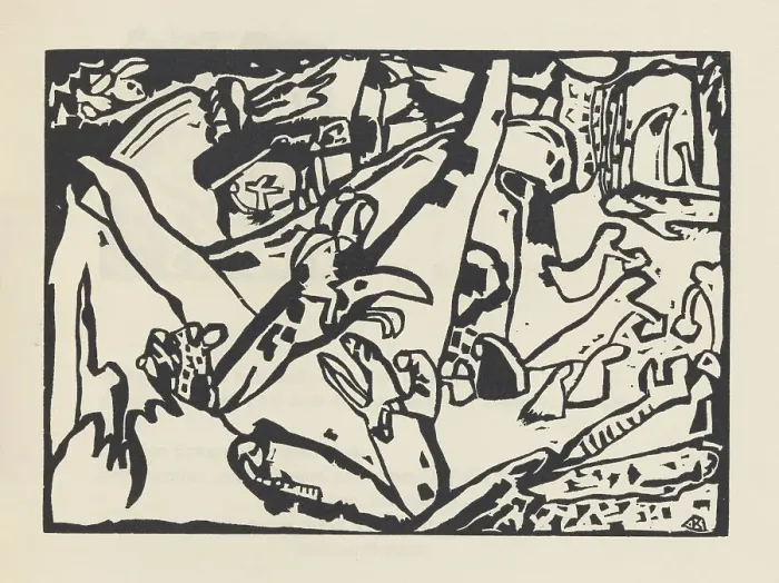 Framed Print : Composition II (Komposition II). From Klänge (Sounds), 1913. Creator: Kandinsky, Wassily Vasilyevich (1866-1944) Framed Print : Composition II (Komposition II). From Klänge (Sounds), 1913. Creator: Kandinsky, Wassily Vasilyevich (1866-1944)