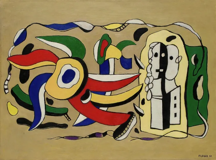 Framed Print : Composition murale, 1937. Creator: Fernand Leger Framed Print : Composition murale, 1937. Creator: Fernand Leger