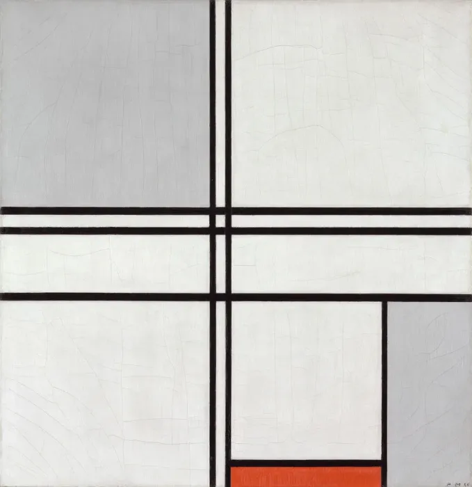 Framed Print : Composition (No. 1) Gray-Red, 1935. Creator: Piet Mondrian Framed Print : Composition (No. 1) Gray-Red, 1935. Creator: Piet Mondrian