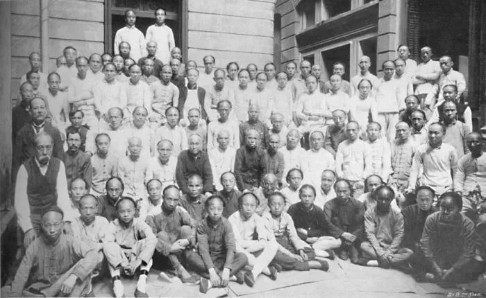 Framed Print : Compositors and Pressmen, North China Daily News Office, 1910. Artist: Cox Company Ltd Framed Print : Compositors and Pressmen, North China Daily News Office, 1910. Artist: Cox Company Ltd