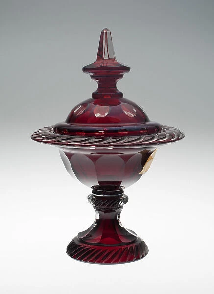 Compote, , c. 1850  /  70. Creator: Bohemia Glass