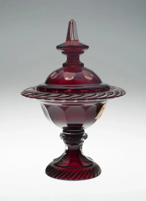 Framed Print : Compote, , c. 1850 / 70. Creator: Bohemia Glass Framed Print : Compote, , c. 1850 / 70. Creator: Bohemia Glass