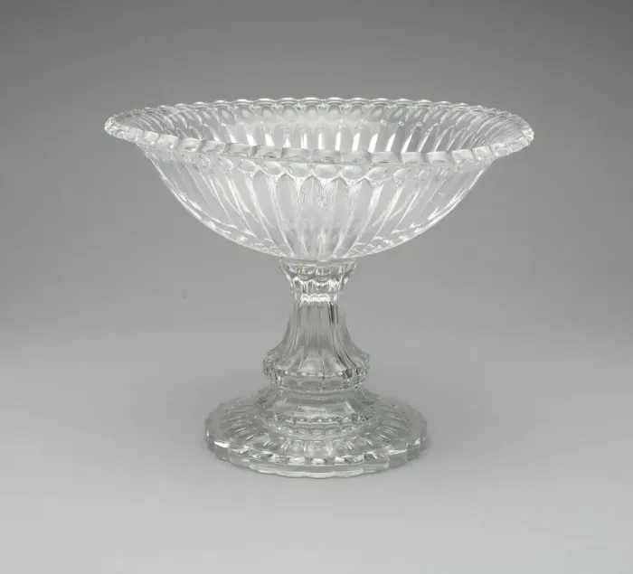 Framed Print : Compote in Thumbprint'pattern, 1850  /  60. Creator: Unknown